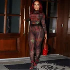 Костюм спортивный женский из двух предметов с длинным рукавом и круглым вырезом