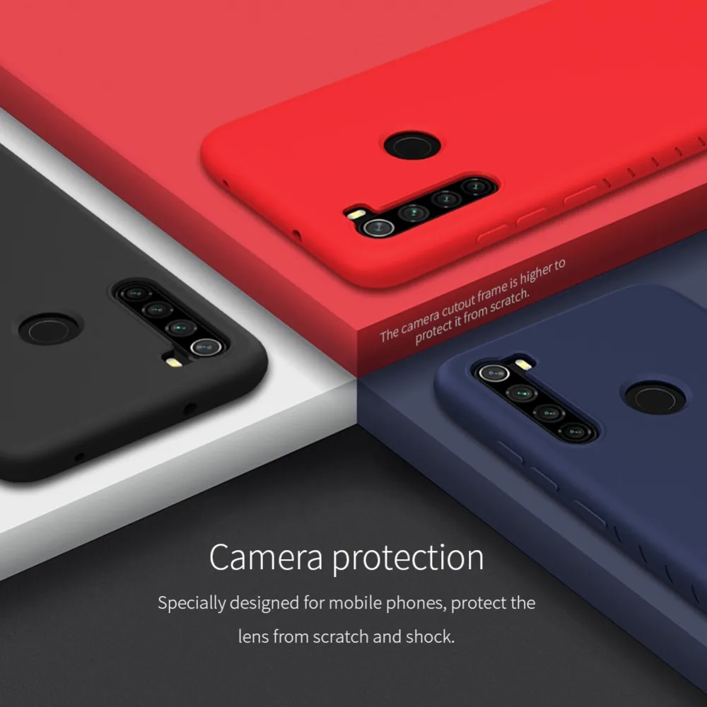 Чехол NILLKIN для Redmi Note 8 Pro Противоударный силиконовый гладкий защитный чехол для Redmi Note 8 Чехол Note8 Pro ТПУ