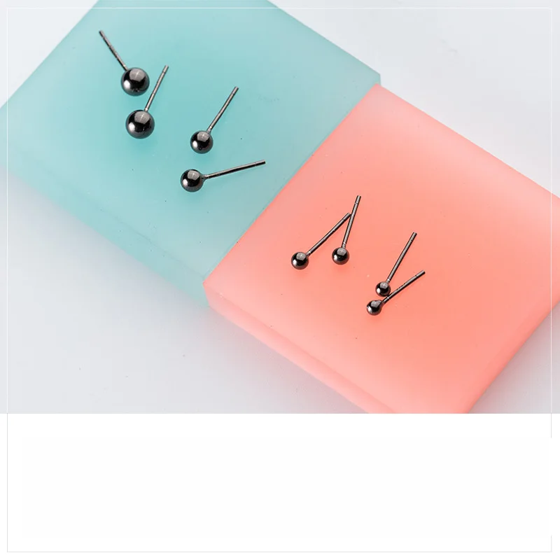 Trustdavis минималистичные серьги гвоздики из стерлингового серебра 925 пробы