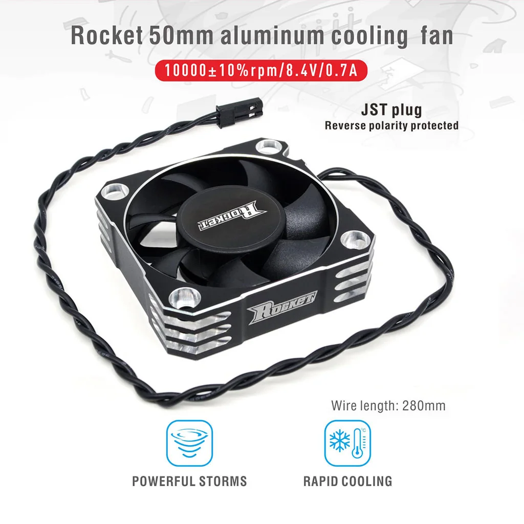 Вентилятор охлаждения Surpass Hobby Rocket 25 мм 30 36 40 50 алюминиевый металлический