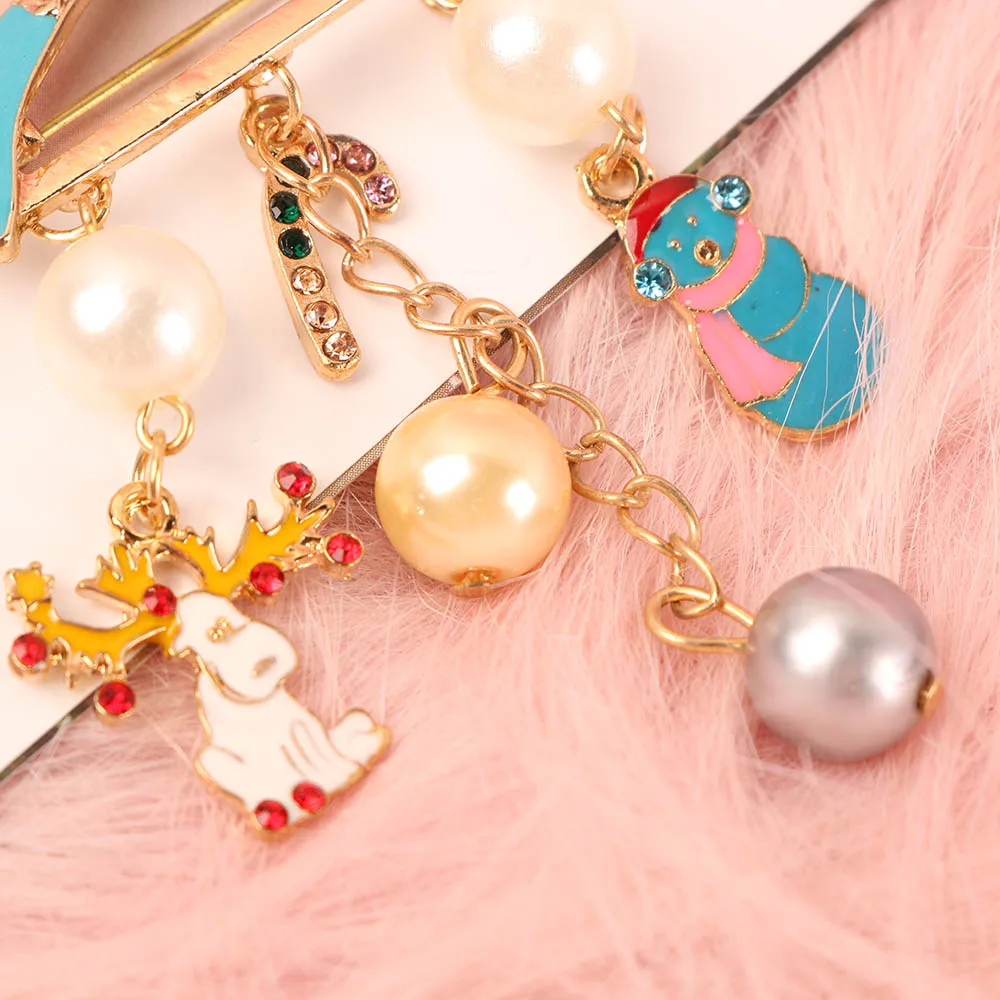 

Gold Hanger Santa Claus Jewelry Accessories Zinc Alloy Badges Women's Brooches Brooches