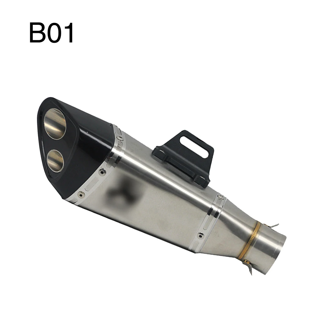 B01 with AK logo ZSDTRP Универсальный мотоцикл глушитель слипоны Akrapovic наклейки для Yoshimura R11 Suzuki GSXR 600 750 Ninja650 - Цвет: B01 with AK logo