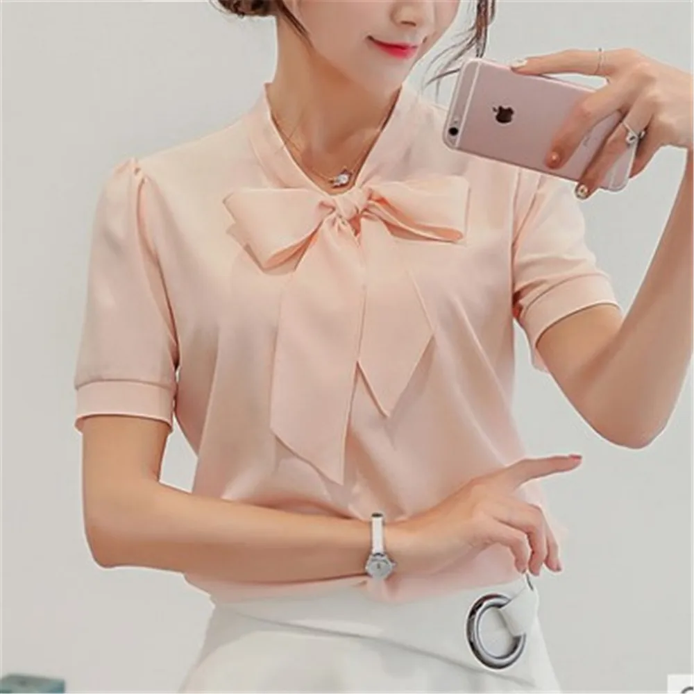 Женская одежда весна лето 2019 новый топ приталенная однотонная Базовая рубашка