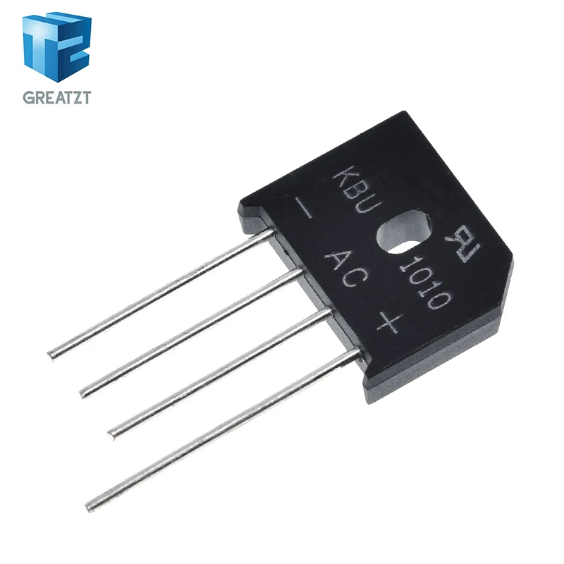 GREATZT 5 шт./лот KBU1010 KBU-1010 10A 1000V молния диодный мост с выпрямительным диодом Новый |