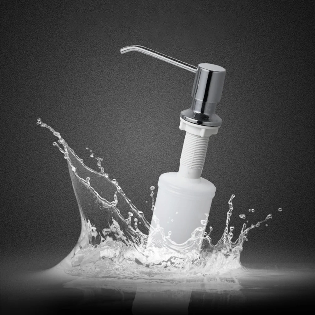 

Built-in Kitchen Sink Liquid Soap Lotion Dispenser with 10Oz Soap Bottle