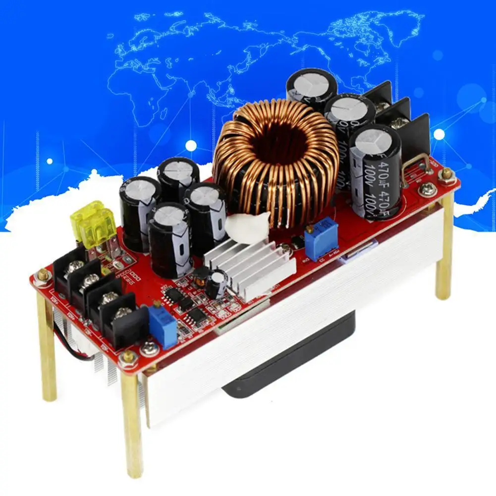 

1500W 30A DC-DC Boost Converter Step-up Boost Module Fan DC10-60V DC12-90V To With Cooling Q4J8