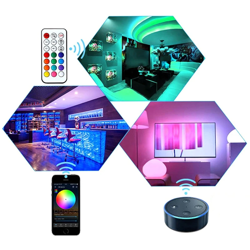 Мини WiFi RGBWC управление ler DC9-28V 21Key RF пульт дистанционного управления для Alexa Google Home