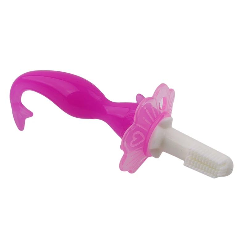 

Cute Baby Toothbrush Brush Creative Rubber Cleaning Brush Massager Infant Tooth Brush Newbron Clean Tool Infant Soft Silicone