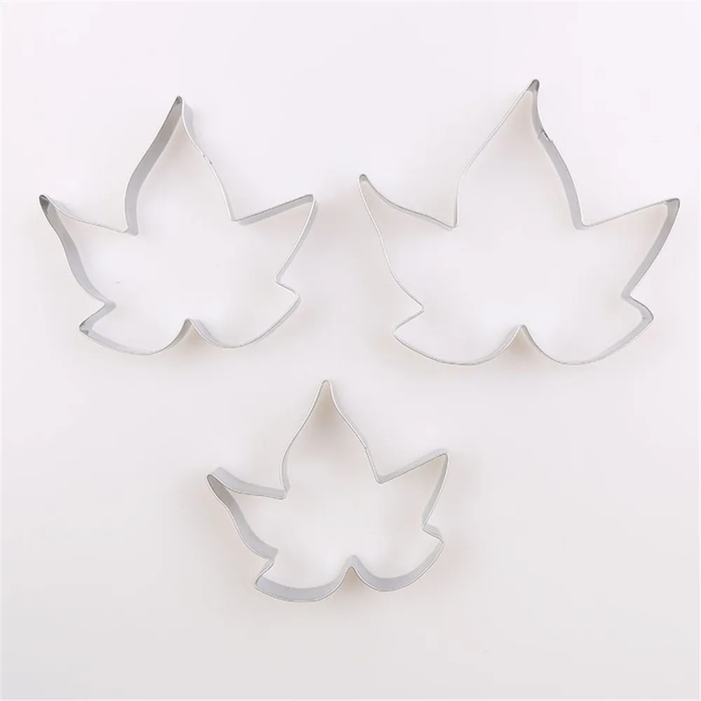 Формы для выпечки из нержавеющей стали формы кленовых листьев помадки печенья