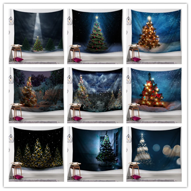 Рождественская елка декоративные гобелены подвесные настенные мандала богемный