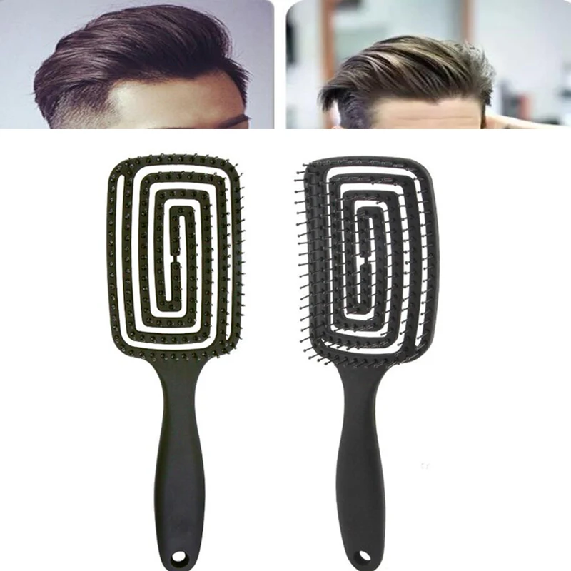 Массажная Расческа для кожи головы щетина и Нейлоновая Щетка волос влажная