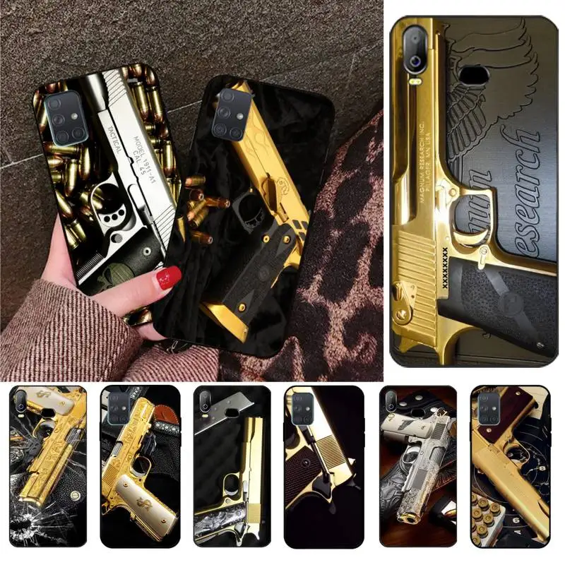 Чехол для телефона CUTEWANAN Limited Edition 24K Gold 1911 Guns корпус Samsung A10 A20 A30 A40 A50 A70 A71 A51 A6 A8