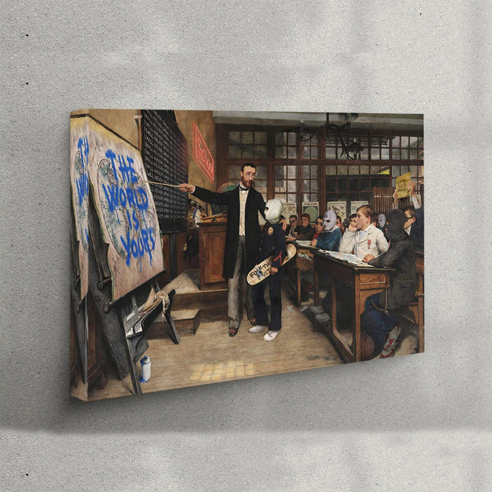 

Плакат с рамкой Ready To Hang Criss Bellini Prblm Детские граффити плакаты и принты Маскировочная Картина на холсте декор гостиной
