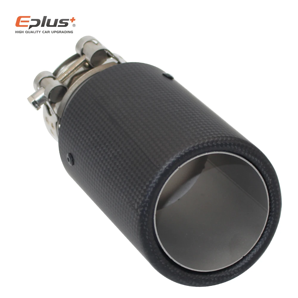 EPLUS Автомобильная матовая выхлопная система из углеродного волокна глушитель