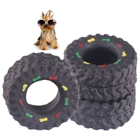 mini elasticity tire dog squeaky toy funny interactive chew molar puppy chihuahua toys pet accessories supplies