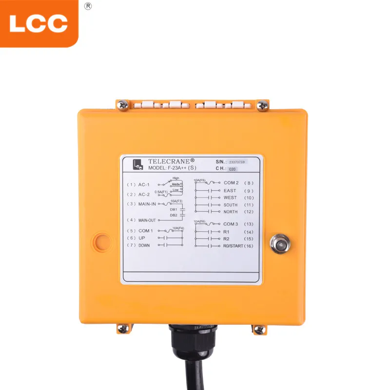

F23-A++ 8 Channel Single speed crane wireless radio industrial remote control switch Dc/Ac