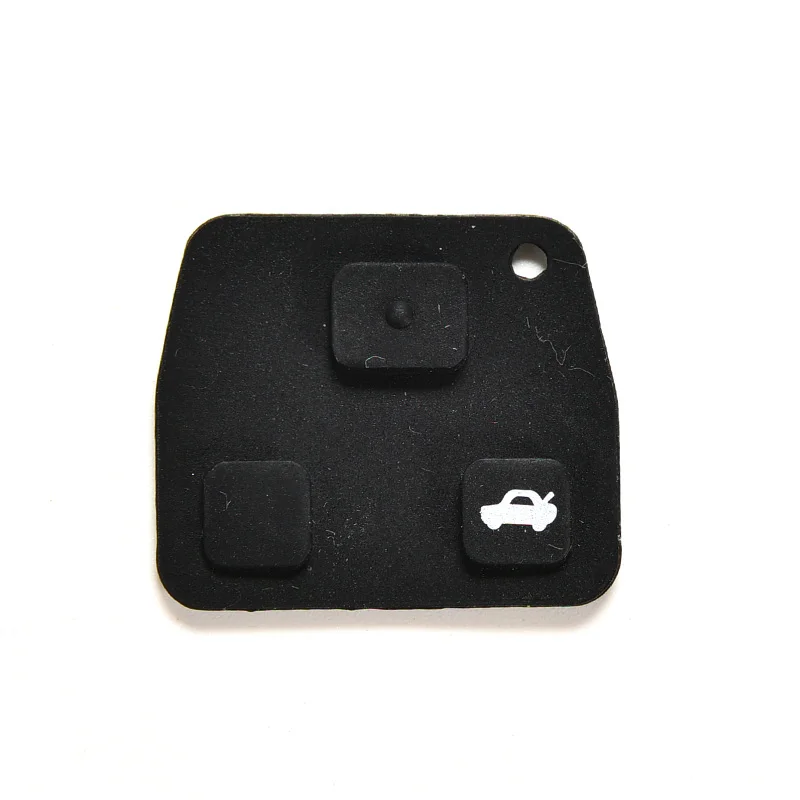 

Hot Sale 1PC Rubber Key Pad 3 Buttons Car Remote Key Cases Rubber Pads For Toyota Avensis Corolla Lexus Rav4