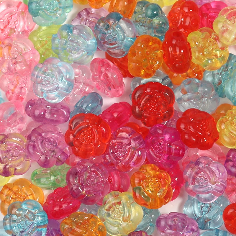 

50pcs/lot Flat Acrylic Bead Loose Spacer Beads Handmade Jewelry Making DIY Bracelet Necklace Beads Wholesale Supplies