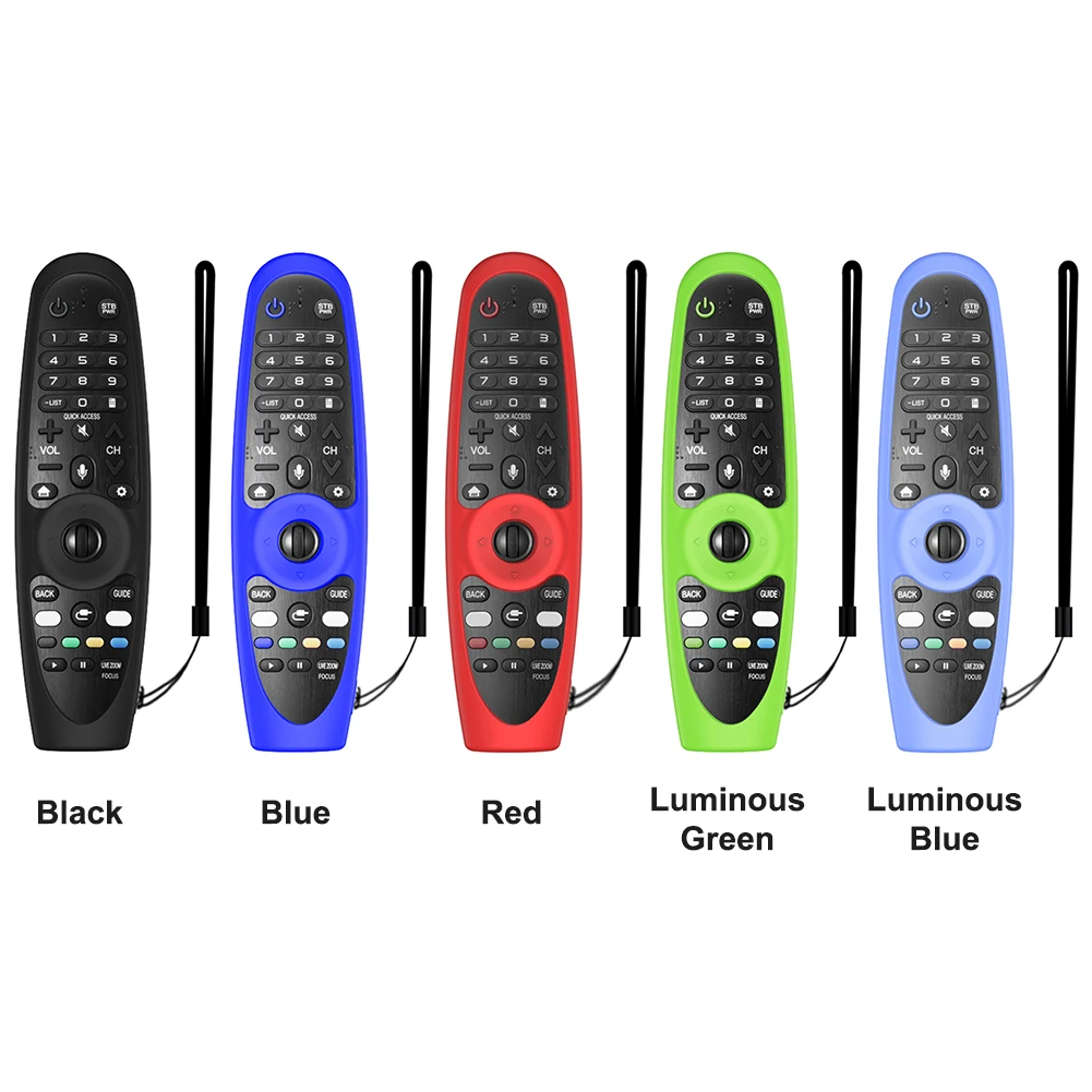

Y38 Silicone Protector Cover with Lanyard Portable Remote Controller Protective Case for LG AN-MR600 AN-MR650 AN-MR18BA AN-MR19B