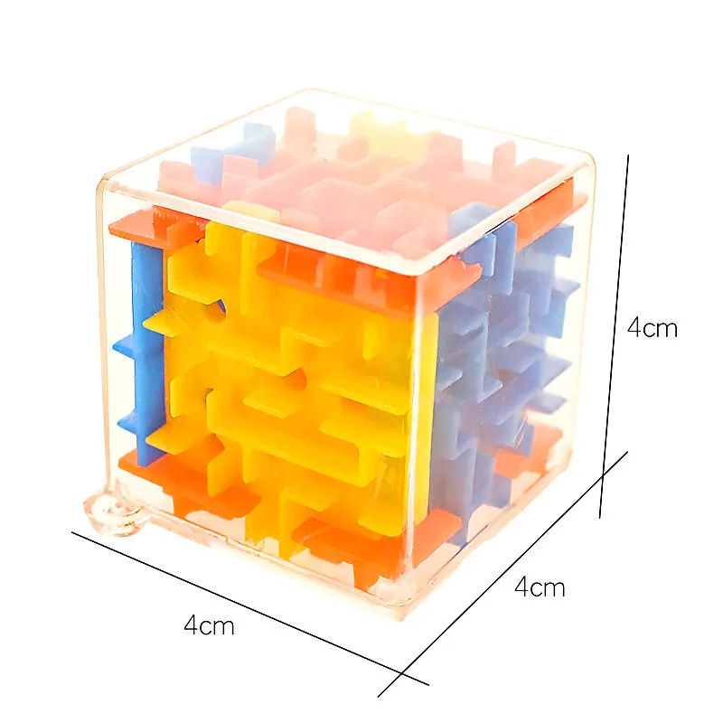 

Plastic Cubes Maze Ball Mini 3d Magic Kids Magical Labyrinth Game Iq Puzzle Autism Toys Children Logic Game Brain Teaser