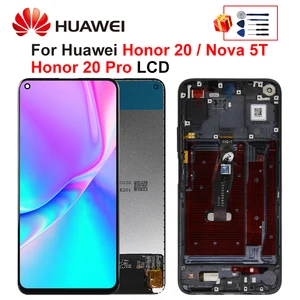 for huawei honor 20 lcd honor 20 pro display touch screen digitizer assembly for huawei nova 5t display yal l21 yal al00 yal l61 free global shipping