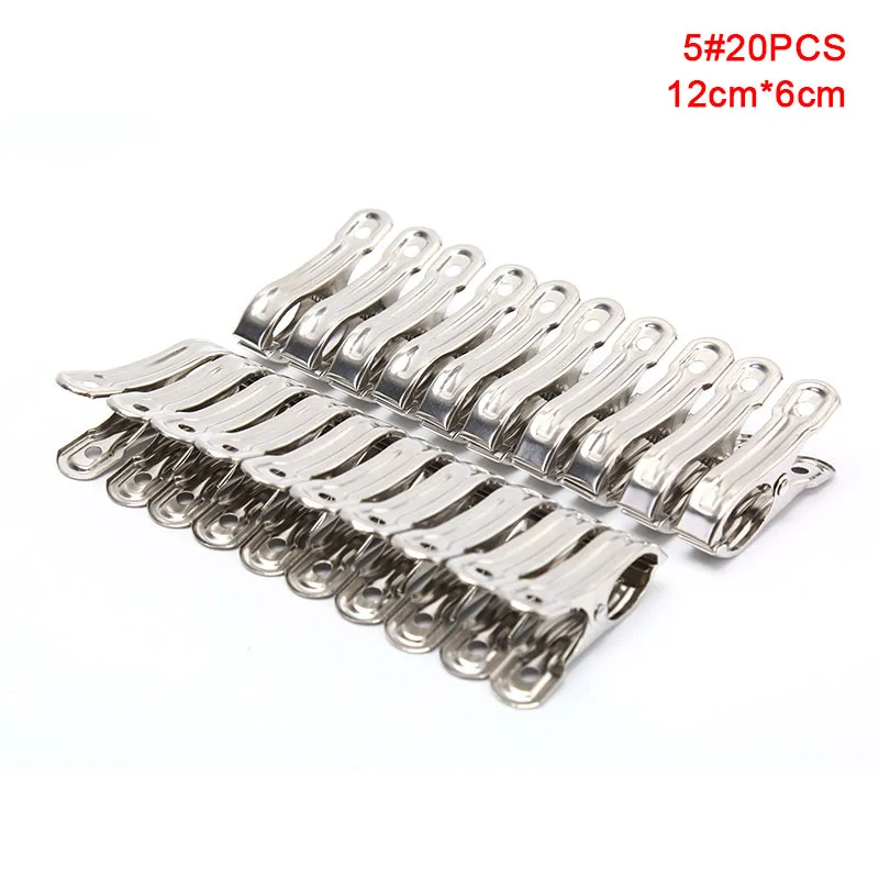 

Clothing Pegs Household Clothespin Laundry Clamp Big Clip Strong Anti Wind Stainless Steel Clips Clothes Pins