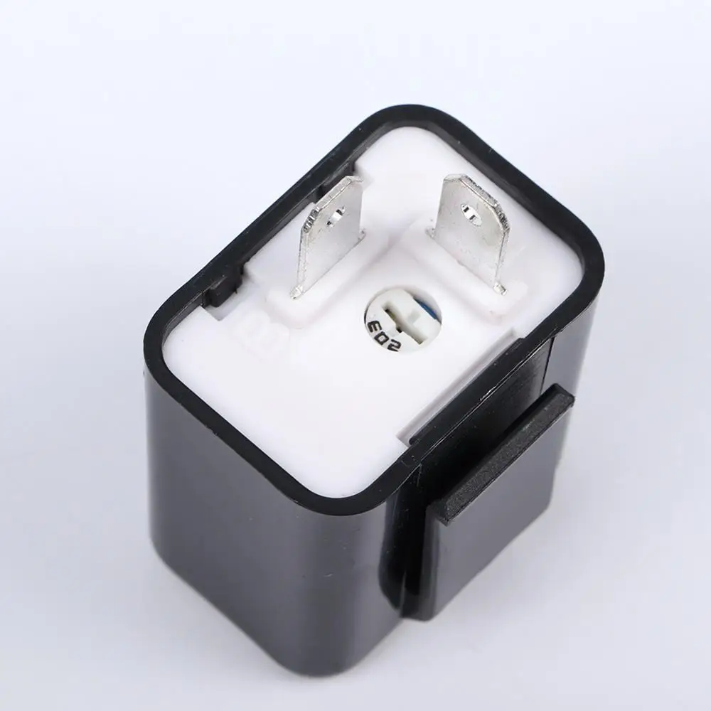 Светодиодный Flasher 12V 2 Pin регулируемое частотное реле индикатор сигнала поворота для мотоцикла исправление