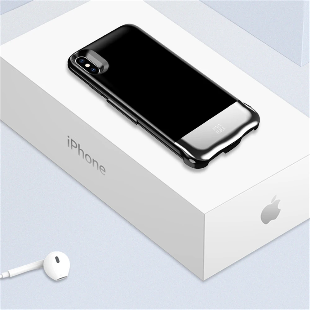 Чехол для iphone XS Max XR 5000/8000/6000mah power Bank Charing чехол для iphone 6 6s 7 8 Plus чехол для зарядного устройства для телефона