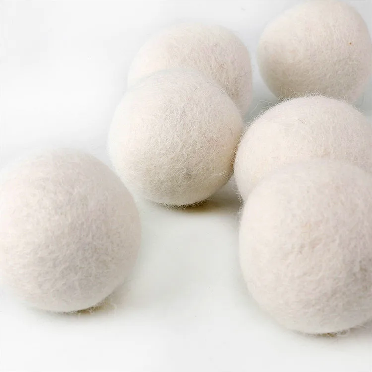

6pcs/pack Laundry Clean Ball Reusable Natural Organic Laundry Fabric Softener Ball Premium Organic Wool