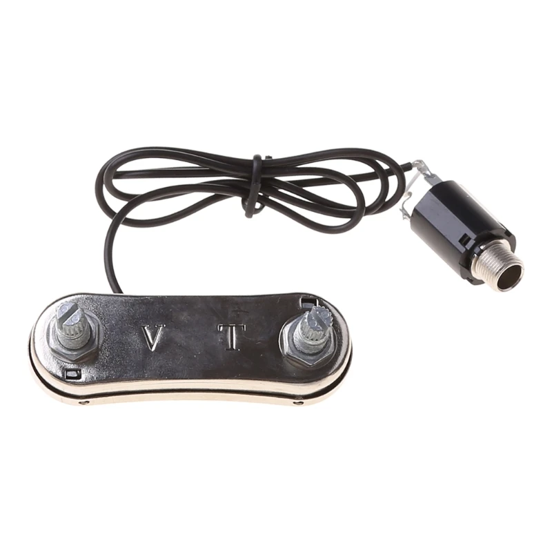 

Y1UC Guitar Violin Simple Pickup Piezo Transducer Bridge with Tone Volume Knob Control