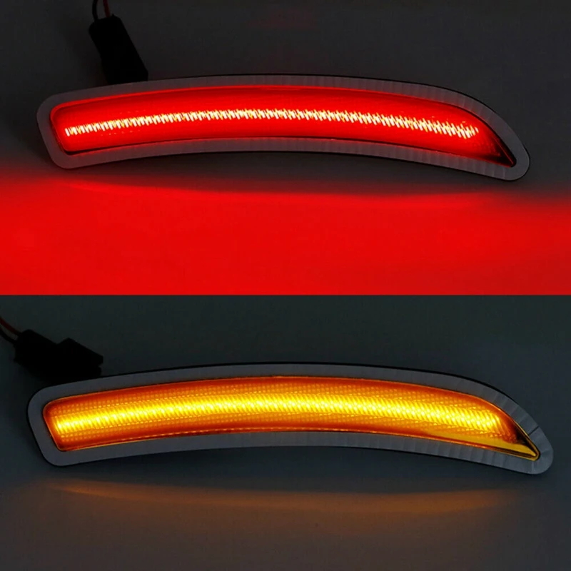

4Pcs Car Front Amber Led Turn Signal Light + Rear Red Sidemarker Lamps for MINI Cooper F55 F56 F57 2014-2019