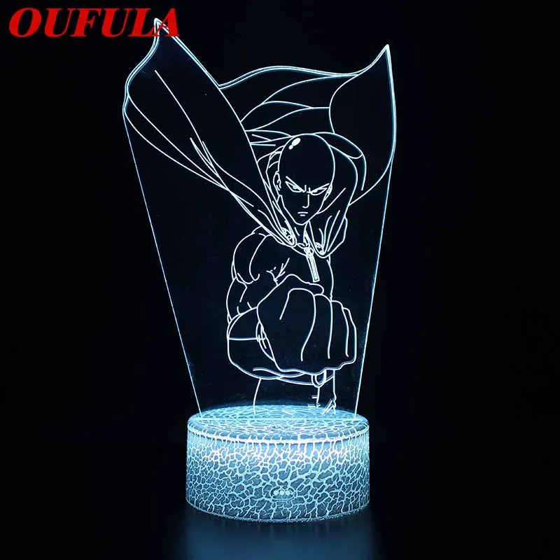 Ночник с 3D лампой милая игрушка в подарок 7 цветов рисунком для дома детской