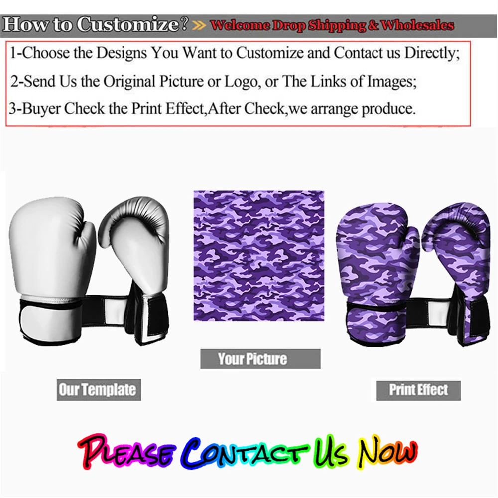 Боксерские перчатки для мужчин спортивные тренировочные с изображением