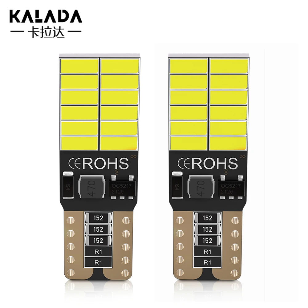 Оригинальная Автомобильная светодиодная лампа W5W T10 Canbus, Внутренняя купольная Лампа 194 168, желтая, зеленая, красная, фотолампа, 12 В постоянного тока, 3 Вт, 6000k, белая