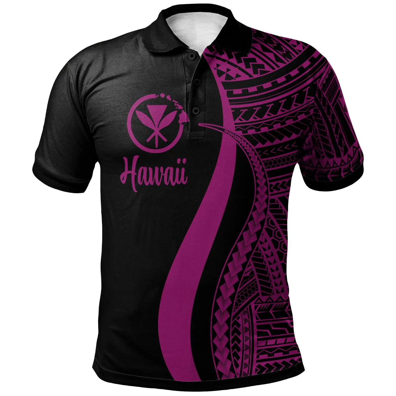 

Hawaii 3D Printed Polo Shirt Athletic Style Personalised Summer Fashion Flower Men Short Sleeve Design Can Custom DropShipping