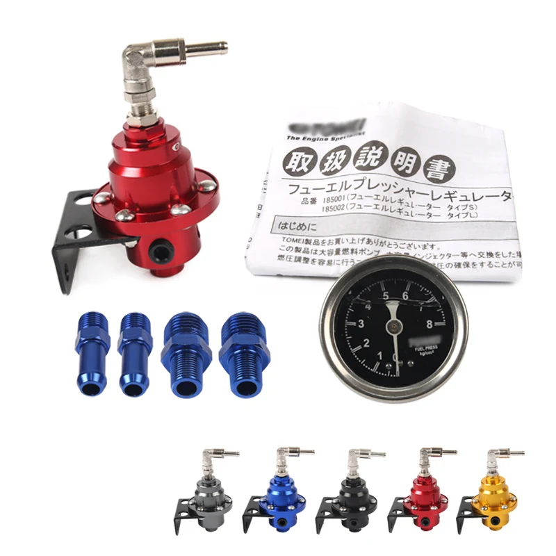 

New Universal Adjustable Fuel Pressure Regulator tomei type With original gauge and instructions