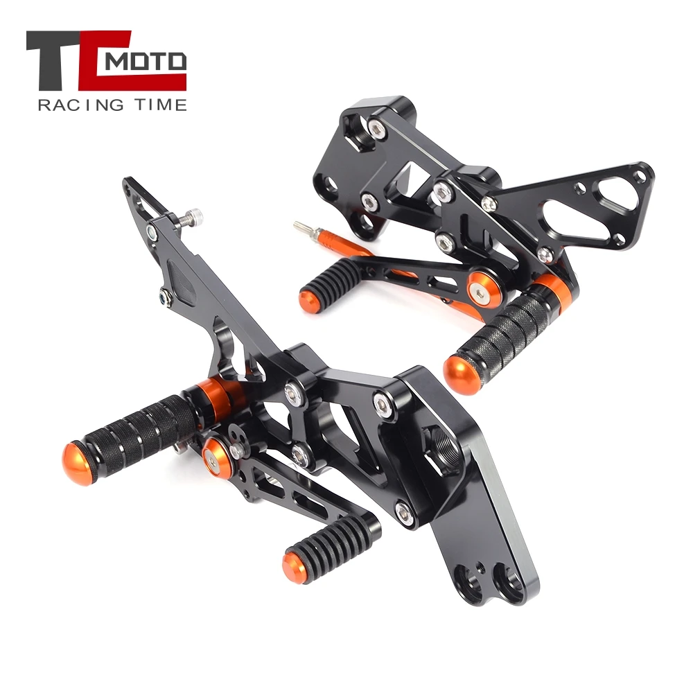 Мотоцикл регулируемый задний комплект Подножки педаль подставка для ног Rearset KTM
