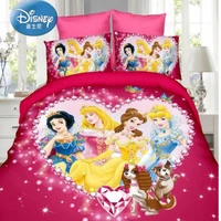 disney cinderella bella princess rapunzel girls babies bedding set kids twin full duvet cover pillowcase for children gift