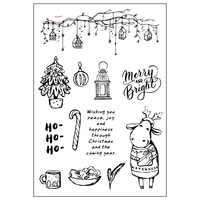 christmas sheep clear stamps for diy scrapbooking card making silicone stamps fun decoration supplies