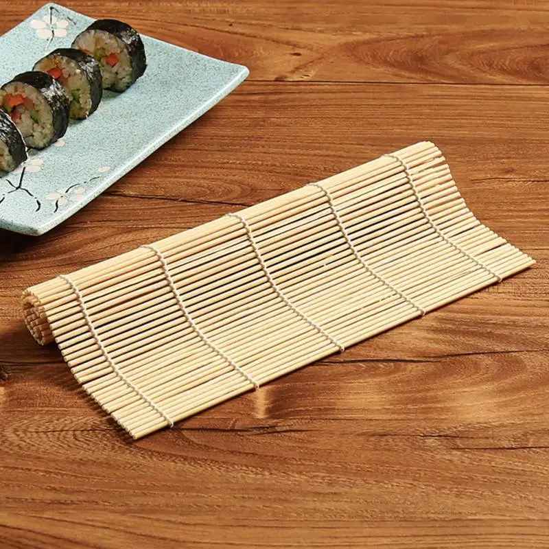 

Суши-мейкер ролл для суши бамбуковый DIY Коврик для суши рисовый онигири роллер ручная работа инструменты для суши Японская еда Бенто аксесс...