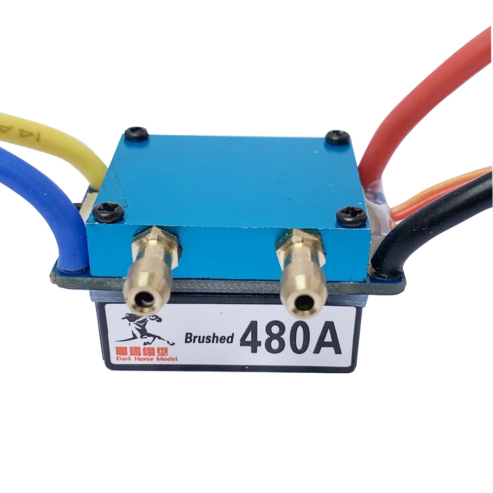 Svviss RC Boat 480A ESC Water Cooling Brushed Motor Speed Controller Dual Mode Regulator Band Brake for 1:10 Car Bait | Игрушки и хобби