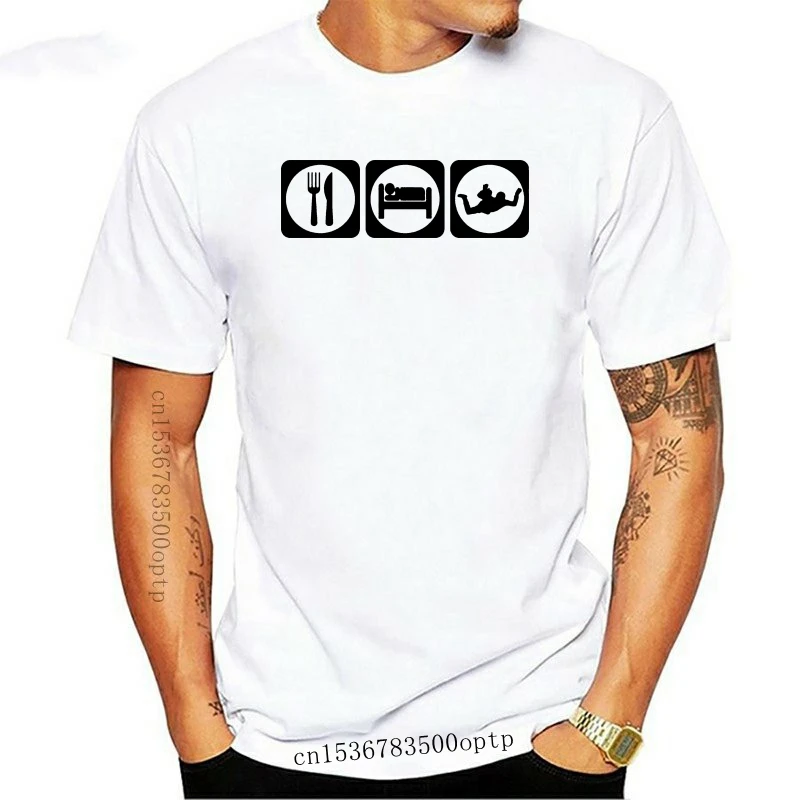 

2020 T-Shirt estiva abbigliamento taglie forti Eat Sleep Skydive T-Shirt Unisex T-Shirt