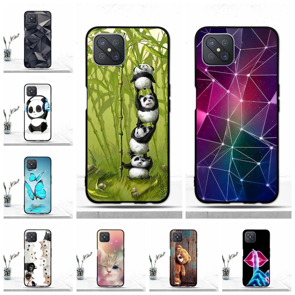Чехол для OPPO A92S чехол силиконовый мягкий ТПУ задняя крышка телефона A 92S сумка