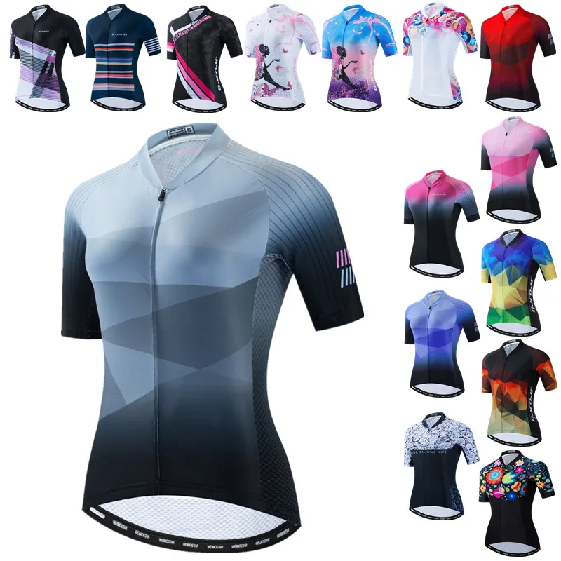 

JPOJPO 2022 Женская футболка для велоспорта, женская летняя футболка для горного велосипеда, дышащая велосипедная футболка, одежда