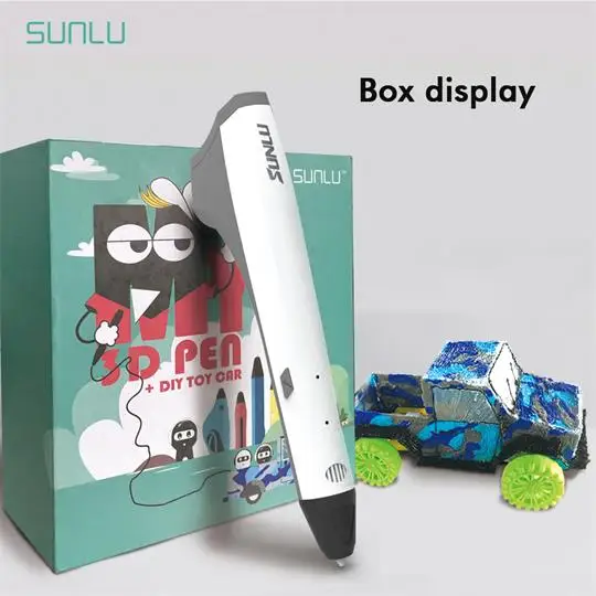 SL-M1-WHITE SUNLU 3D Ручка Автомобиль DIY Подарочная коробка с игрушкой автомобильные аксессуары 3D печать Ручка SL-M1 - Цвет: SL-M1-WHITE