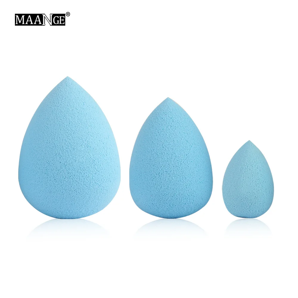 Лидер продаж спонж для пудры MAANGE 3 большой средний и маленький в форме капли