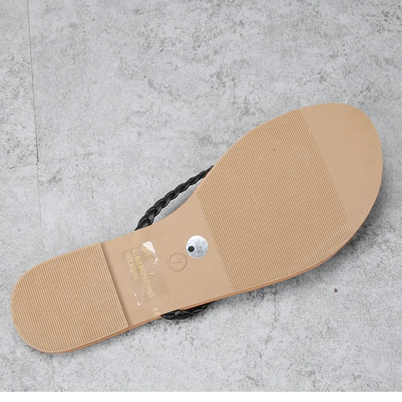 

Summer 2020 Flip Flops Females Fashion Causal Open Toe Ladies Outside Slippers Shoes Woman Flats Beach Slides Slip On Sandals
