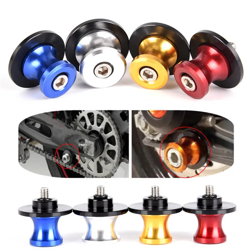 

2pcs/lot Universal 6mm Swing Arm Spools Sliders Motorcycle Accessories Parts Swingarm Spool Sliders