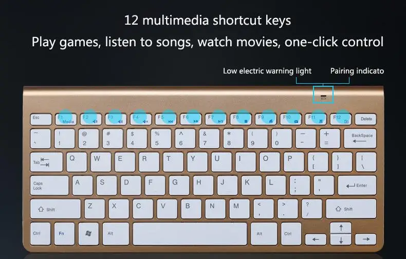 Беспроводная клавиатура и мышь Kuulee 2 4 ГГц бесшумная мини-мультимедийная набор