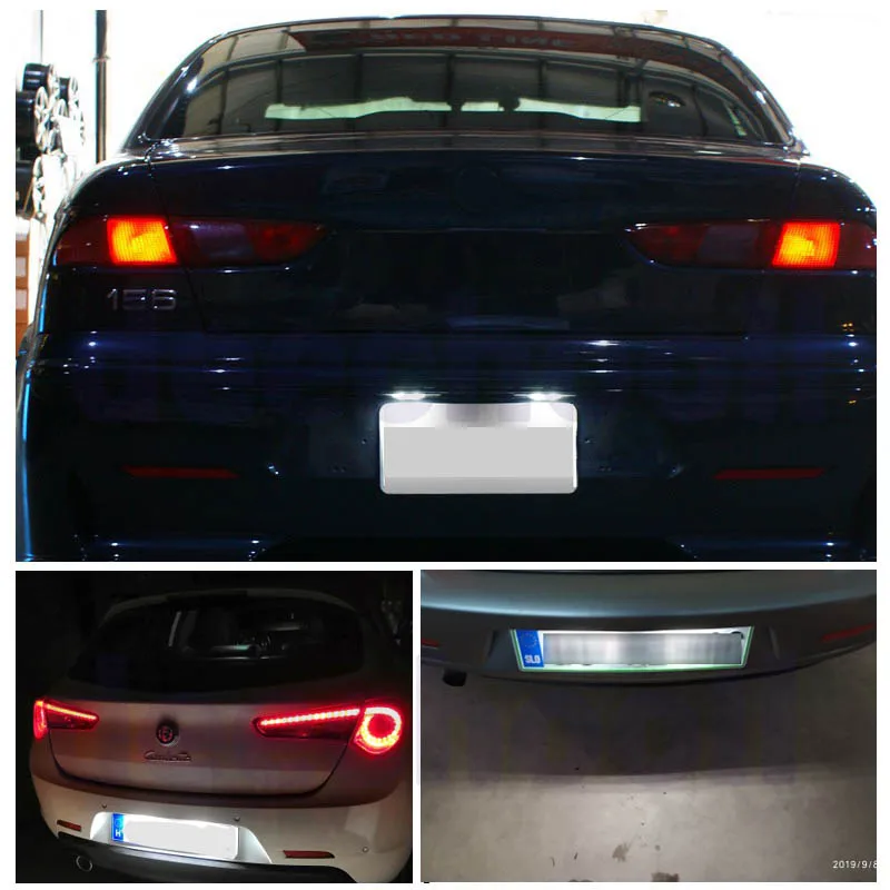 Светодиодный ные лампы для номерного знака автомобиля 2 шт. без ошибок Alfa Romeo 156